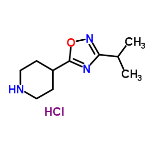 4-(3-Isopropyl-1,2,4-oxadiazol-5-yl)piperidinehydrochloride Structure,733751-26-3Structure