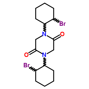 1,4-Bis(2-bromocyclohexyl)piperazine-2,5-dione Structure,73694-76-5Structure