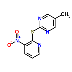 5-Methyl-2-(3-nitropyridin-2-yl)sulfanyl-pyrimidine Structure,73768-47-5Structure