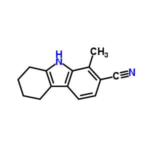 Carbazole-2-carbonitrile, 5,6,7,8-tetrahydro-1-methyl- Structure,73771-63-8Structure