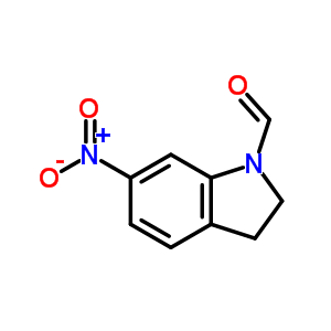 1H-indole-1-carboxaldehyde,2,3-dihydro-6-nitro- Structure,73816-58-7Structure