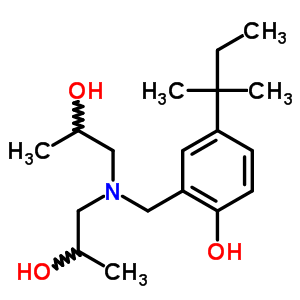 2-[(Bis(2-hydroxypropyl)amino)methyl]-4-(2-methylbutan-2-yl)phenol Structure,73826-02-5Structure