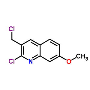 2-Chloro-3-(chloromethyl)-7-methoxyquinoline Structure,73863-49-7Structure