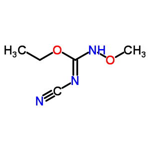 N-cyano-1-ethoxy-n-methoxy-methanimidamide Structure,73882-34-5Structure