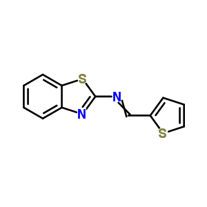 2-Benzothiazolamine,n-(2-thienylmethylene)- Structure,73974-47-7Structure