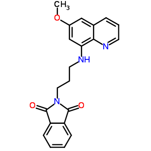 1H-isoindole-1,3(2h)-dione,2-[3-[(6-methoxy-8-quinolinyl)amino]propyl]- Structure,7399-04-4Structure