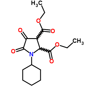 2,3-Pyrrolidinedicarboxylicacid, 1-cyclohexyl-4,5-dioxo-, 2,3-diethyl ester Structure,7399-17-9Structure