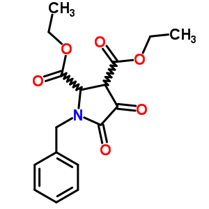 Diethyl 1-benzyl-4,5-dioxo-pyrrolidine-2,3-dicarboxylate Structure,7399-18-0Structure