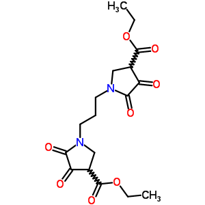 Ethyl 1-[3-(4-ethoxycarbonyl-2,3-dioxo-pyrrolidin-1-yl)propyl]-4,5-dioxo-pyrrolidine-3-carboxylate Structure,7399-19-1Structure