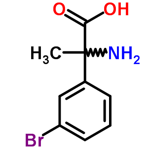 2-Amino-2-(3-bromophenyl)propionic acid Structure,7399-36-2Structure