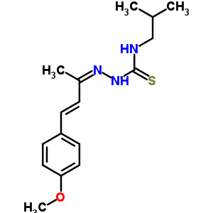 Hydrazinecarbothioamide,2-[3-(4-methoxyphenyl)-1-methyl-2-propen-1-ylidene]-n-(2-methylpropyl)- Structure,7402-33-7Structure