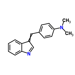 3-(P-dimethylamino)benzylidene)-3h-indole Structure,74038-99-6Structure