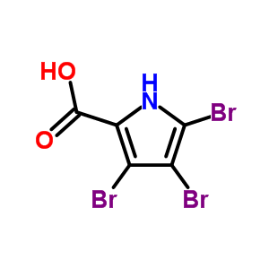 3,4,5-Tribromo-1h-pyrrole-2-carboxylic acid Structure,74039-30-8Structure