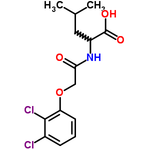 2-[[2-(2,3-Dichlorophenoxy)acetyl]amino]-4-methyl-pentanoic acid Structure,7404-55-9Structure