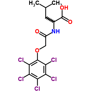 4-Methyl-2-[[2-(2,3,4,5,6-pentachlorophenoxy)acetyl]amino]pentanoic acid Structure,7404-56-0Structure