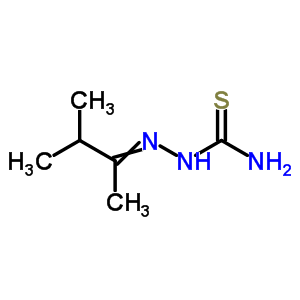 (3-Methylbutan-2-ylideneamino)thiourea Structure,7410-52-8Structure