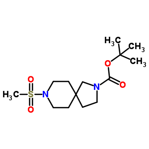 2,8-Diazaspiro[4.5]decane-2-carboxylic acid, 8-(methylsulfonyl)-, 1,1-dimethylethyl ester Structure,742067-22-7Structure