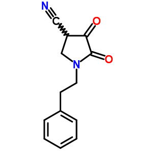 4,5-Dioxo-1-phenethyl-pyrrolidine-3-carbonitrile Structure,7460-35-7Structure