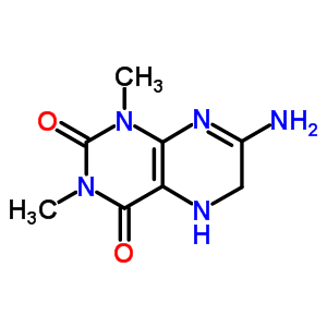 2,4(1H,3h)-pteridinedione,7-amino-5,6-dihydro-1,3-dimethyl- Structure,7464-72-4Structure