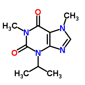 1,7-Dimethyl-3-propan-2-yl-purine-2,6-dione Structure,7464-77-9Structure