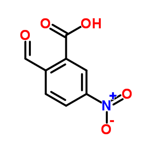 Benzoic acid,2-formyl-5-nitro- Structure,7464-91-7Structure