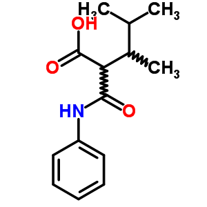 3,4-Dimethyl-2-(phenylcarbamoyl)pentanoic acid Structure,7465-34-1Structure