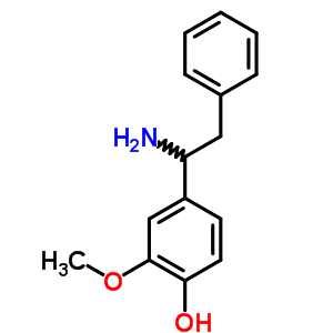 4-(1-Amino-2-phenyl-ethyl)-2-methoxy-phenol Structure,7467-08-5Structure