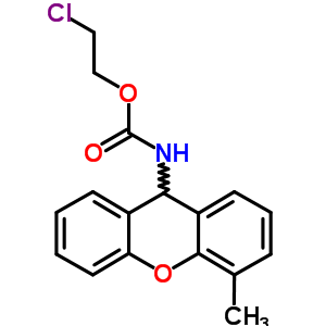 2-Chloroethyl n-(4-methyl-9h-xanthen-9-yl)carbamate Structure,7467-22-3Structure