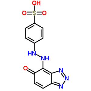 Benzenesulfonic acid,4-[2-(6-hydroxy-1h-benzotriazol-7-yl)diazenyl]- Structure,7467-27-8Structure