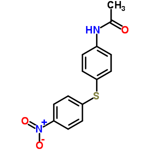 Acetamide,n-[4-[(4-nitrophenyl)thio]phenyl]- Structure,7467-51-8Structure