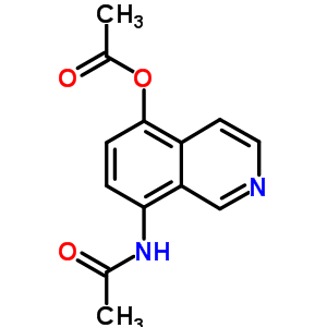 Acetamide,n-[5-(acetyloxy)-8-isoquinolinyl]- Structure,7467-74-5Structure