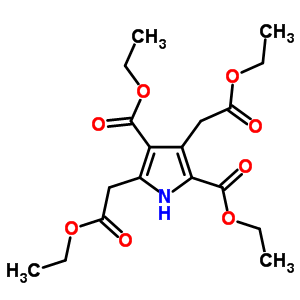 Diethyl 3,5-bis(ethoxycarbonylmethyl)-1h-pyrrole-2,4-dicarboxylate Structure,7467-83-6Structure