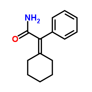 2-Cyclohexylidene-2-phenyl-acetamide Structure,7468-08-8Structure