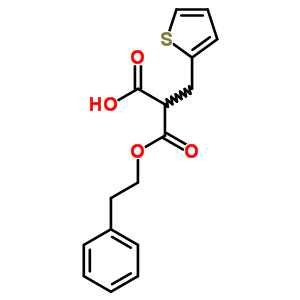 3-Oxo-3-phenethyloxy-2-(thiophen-2-ylmethyl)propanoic acid Structure,7468-13-5Structure