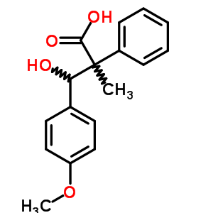 3-Hydroxy-3-(4-methoxyphenyl)-2-methyl-2-phenyl-propanoic acid Structure,7468-23-7Structure