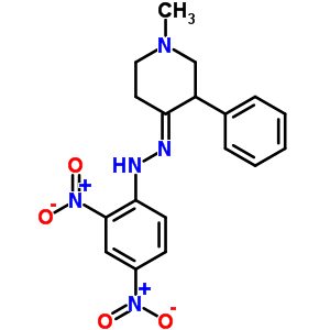 N-[(1-methyl-3-phenyl-4-piperidylidene)amino]-2,4-dinitro-aniline Structure,7468-32-8Structure