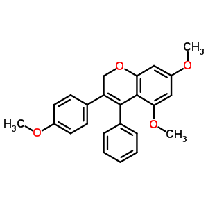 5,7-Dimethoxy-3-(4-methoxyphenyl)-4-phenyl-2h-chromene Structure,7473-31-6Structure