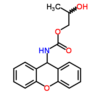 2-Hydroxypropyl n-(9h-xanthen-9-yl)carbamate Structure,7473-47-4Structure