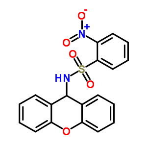 Benzenesulfonamide,2-nitro-n-9h-xanthen-9-yl- Structure,7473-50-9Structure