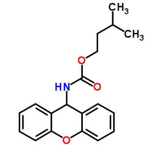 3-Methylbutyl n-(9h-xanthen-9-yl)carbamate Structure,7473-51-0Structure