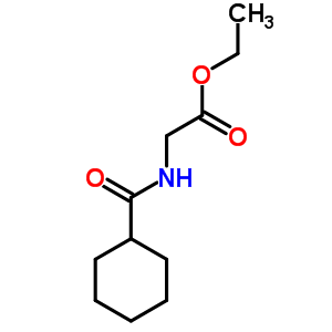 Ethyl 2-(cyclohexanecarboxamido)acetate Structure,7473-89-4Structure