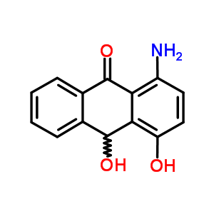 1-Amino-4,10-dihydroxy-10h-anthracen-9-one Structure,7475-14-1Structure