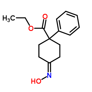 Ethyl 4-hydroxyimino-1-phenyl-cyclohexane-1-carboxylate Structure,7475-62-9Structure