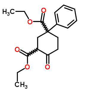 Diethyl 4-oxo-1-phenyl-cyclohexane-1,3-dicarboxylate Structure,7475-74-3Structure