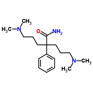 5-Dimethylamino-2-(3-dimethylaminopropyl)-2-phenyl-pentanamide Structure,7475-80-1Structure