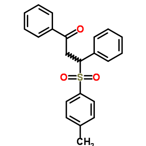 3-(4-Methylphenyl)sulfonyl-1,3-diphenyl-propan-1-one Structure,7477-61-4Structure