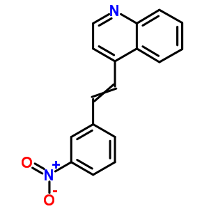 4-[2-(3-Nitrophenyl)ethenyl]quinoline Structure,74839-90-0Structure