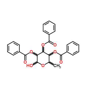 2,3,4-Tri-o-benzoyl-l-rhamnopyranose Structure,7494-44-2Structure