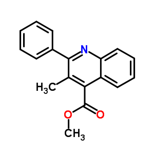 Methyl 3-methyl-2-phenylquinoline-4-carboxylate Structure,74960-43-3Structure