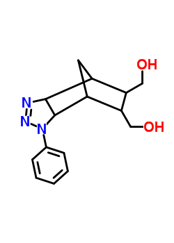 4,7-Methano-1h-1,2,3-benzotriazole-5,6-dimethanol, 3a,4,5,6,7,7a-hexahydro-1-phenyl- Structure,7500-01-8Structure